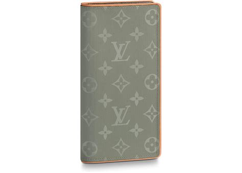 Louis Vuitton Grey Monogram Titanium Brazza Wallet 